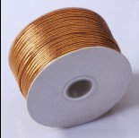 Zdjęcie - Sznurek do sutaszu chiński metallic copper 2.5mm